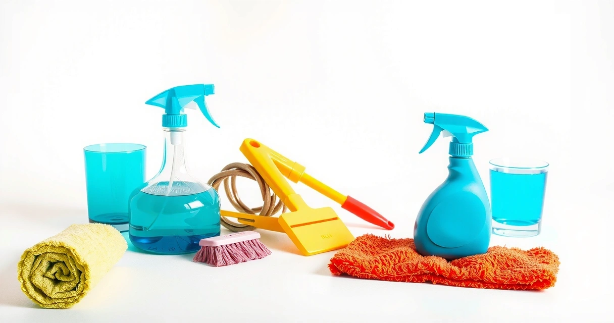 Professional cleaning products and tools for effective deep cleaning